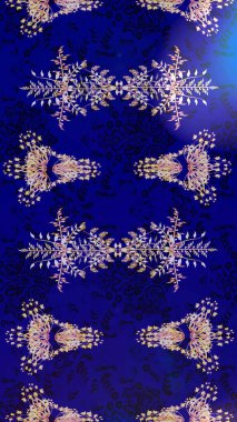 Raster resim. Arka plan üzerinde izole soyut kar taneleri ile düz tasarım. Kar taneleri arka plan. Snowflakes desen. Kar tanesi dekoratif desen.