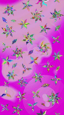 Klasik çiçek desenli. Paketleme, tekstil, duvar kâğıdı için çiçek eskizi. Yumuşak fayans. Raster 'ın taze dokusu. Yumuşak pamuk tasarımı.