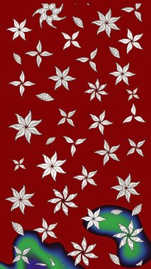 Sketch Floral Pattern in Raster illustration. Fancy fabric pattern. Colour Spring Theme sketch pattern Background. Flat Flower Elements Design.