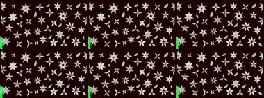 Şirin, zarif çiçekler Raster illüstrasyonu. Tekstil için figür. Davetiye ve kartpostal tasarımı için dekoratif çiçek unsurları. Yapraklı çizim şekli. Poster veya kapak için arkaplan.