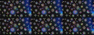 Küçük çiçekte güzel bir çiçek deseni var. Çiçekli çiçek deseni, suluboya. Raster deseni.