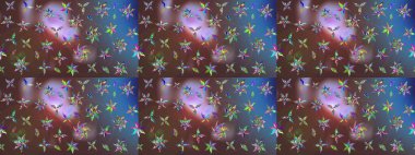 Tekrar eden çiçek arkaplanı, zarif kahverengi çiçek duvar kağıdı. Kahverengi renkler üzerine çiçek desenli çizimler, el yapımı papatyalar, papatyalar..