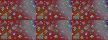 Çiçekleri, deniz kabukları, mandalaları ve suluboya efektleriyle donanma geçmişi. Eskiz modeli etnik tasarım. Yatak çarşafları, ceket, paket tasarımı, kumaş ve moda kavramları için tekstil baskısı.