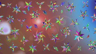 Organik elementler. Raster deseni. Suluboya etkisi. Botanik çizim deseni.