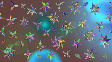 Of doodle elements. Hand drawn Raster illustration. Sketch flower pattern can be used for wallpaper, website background, wrapping paper, invitation, flyer, banner or website.