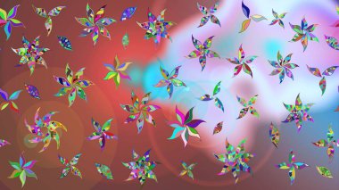 Çizim çiçek deseni duvar kağıdı, web sitesi arka planı, ambalaj kağıdı, davetiye, broşür, afiş veya web sitesi için kullanılabilir. Karalama elementleri. El çizimi Raster illüstrasyonu.