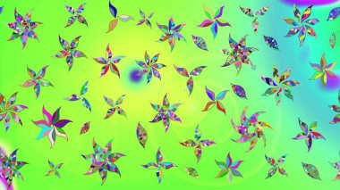 Sevgililer günü ve tebrik kartı konsepti için şık bir davetiye. Üst manzara, yumuşak stil. Yeşil renkte manzaralı çiçek deseni. Çiçek kompozisyonu, el boyası, hassas şablon..