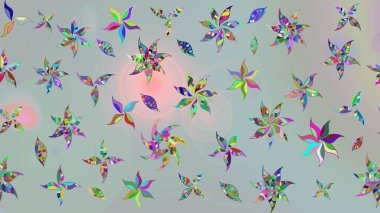 El çizimi. Gri renkli çiçekler. Suluboya çizimi. Çiçekli çizim deseni.