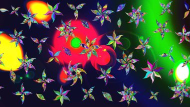 Raster deseni. Çiçekli çiçek deseni, suluboya. Küçük çiçekte güzel bir çiçek deseni..