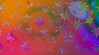 Kahverengi el çizimi. Karalama çiçekleri çizim kalıbı. Raster deseni. Sanat esinlenerek çiçeklere ilham veriyor ve geride.