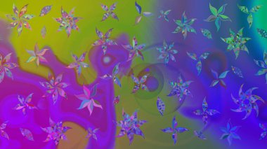 Modaya uygun kumaş deseni. Raster illüstrasyonu. Küçük çiçekteki sevimli çiçek deseni. Tony 'nin kumaş desenini çiz.