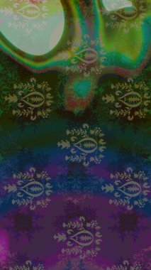 Raster Noel soyut renkli arka plan ve tatlı kar tanesi. Kar taneli yeşil bir renk. Raster illüstrasyonu.