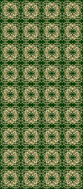 Noel, kar tanesi, yeni yıl 2019. Altın elementlerle bej, yeşil ve mavi renklerde kusursuz klasik desen.