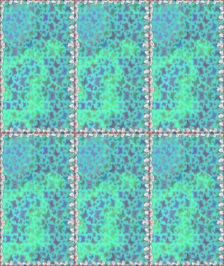 Raster illüstrasyonu. Mavi arka planda kelebek deseni. Kumaş, Tekstil, Yazdırma ve Davetiye için arkaplan.