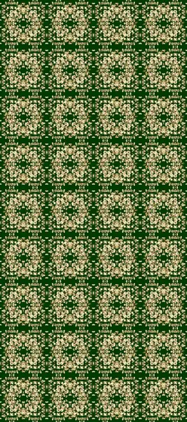 Noel, kar tanesi, yeni yıl 2019. Altın elementlerle bej, yeşil ve mavi renklerde kusursuz klasik desen.