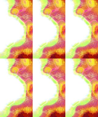 Raster illüstrasyonu. Çiçekli karalama şeklinde Raster çiçek deseni. Nazik, bahar çiçekleri beyaz, sarı ve pembe renklerde.