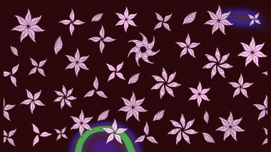 Raster Hip kumaş deseni. Eskiz Vintage Çiçek Deseni.