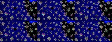 Çiçekli bahar çiçekleri. Motley illüstrasyonu. Moda baskıları için zarif bir şablon. Küçük çiçekte güzel bir desen. Küçük renkli çiçekler..