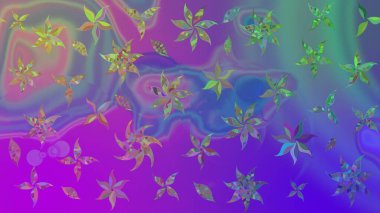 Kabile sanatı boho baskısı, klasik çiçek arkaplanı. Soyut etnik raster çizim kalıbı. Arkaplan dokusu, duvar kağıdı, mor renkli çiçek teması.