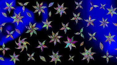 Eski usul. Eskiz geçmişi. Raster illüstrasyonu. Kumaş, tekstil, duvar kağıdı baskısı için. Tomurcukları çiçek olan sevimli bir çiçek deseni. Raster..