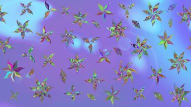 Güzel suluboya yaz çiçekleri deseni..