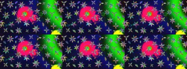 Raster suluboya çiçek deseni, narin çiçekler, gri çiçekler, tebrik kartı şablonu. Raster Güzel kumaş deseni.