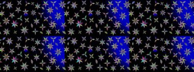 Siyah renkli çiçekler. Kumaş desenli papatya çiçekleri ayrıntıları.