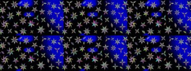 Kumaş, duvar kağıdı ve kağıt üzerine baskı yapmak için gelişen arka plan. Eski usul küçük çiçekli şirin bir eskiz deseni. Raster illüstrasyonu. Moda arka planında parlak buketler.