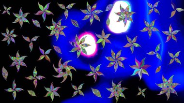 Güzel, parlak, pürüzsüz kumaş, tuval. Desen, çizim, çiçek sınırı. Kıvırcık, parlak örgü. Çiçek çelengi. Eski moda arka plan. Raster illüstrasyonu.