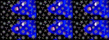 Raster illüstrasyonu. Şirin karalamalı çiçek desenli çizim. El yapımı çiçek ve bitki koleksiyonu. Eskiz tarzı siyah renkler. Raster illüstrasyonu.