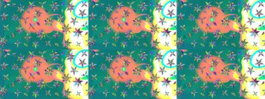 Çizim raster deseni. Çiçek arkaplan. Güzel kumaş deseni.