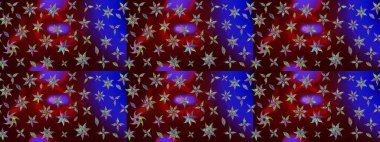 Raster illüstrasyonu. Kahverengi renkte yaz çiçekleri. Raster çiçek desenli ve çiçekli..