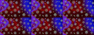 Tekstil veya kitap kapakları, imalat, duvar kağıtları, baskı, hediye paketi ve yapıştırma kitabı için çiçek eskizi geçmişi. Raster illüstrasyonu. Küçük ölçekli çiçeklerdeki basit sevimli desen.