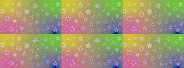 Çiçekli karalama şeklinde Raster çiçek deseni. Yumuşak, yaz çiçekli arka plan. Tarafsız renklerde çiçekler.