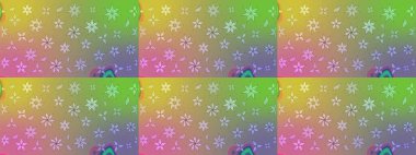 Çiçek desenli eskiz, darbeler, sıçramalar, yaz çiçekleri. Tarafsız renklerde çiçekler. Raster illüstrasyonu.