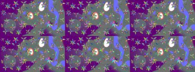 Raster deseni. Çiçekli çiçek deseni, suluboya. Küçük çiçekte güzel bir çiçek deseni..