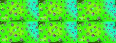 Düz Çiçek Elementleri Tasarımı. Raster illüstrasyonundaki çiçek desenli çizim. Renkli Bahar Teması eskiz kalıbı. Güzel kumaş deseni.