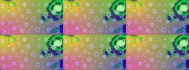 Çizim çiçek deseni duvar kâğıdı olarak kullanılabilir. Tarafsız renklerde çiçekler. Raster illüstrasyonu.