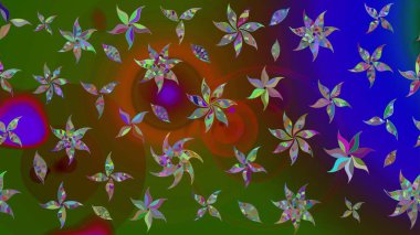 Güzel suluboya yaz çiçekleri deseni..