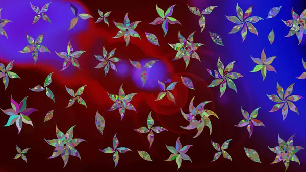 Tekrar eden çiçek arkaplanı, zarif kahverengi çiçek duvar kağıdı. Kahverengi renkler üzerine çiçek desenli çizimler, el yapımı papatyalar, papatyalar..