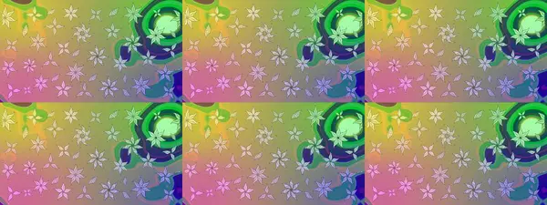 Çizim çiçek deseni duvar kâğıdı olarak kullanılabilir. Tarafsız renklerde çiçekler. Raster illüstrasyonu.