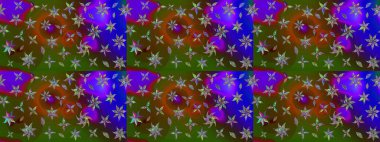 Kabile sanatı boho baskısı, klasik çiçek arkaplanı. Arkaplan dokusu, duvar kağıdı, yeşil renkli çiçek teması. Soyut etnik raster çizim kalıbı.