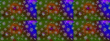 Moda arka planında parlak buketler. Eski usul küçük çiçekli şirin bir eskiz deseni. Kumaş, duvar kağıdı ve kağıt üzerine baskı yapmak için gelişen arka plan. Raster illüstrasyonu.