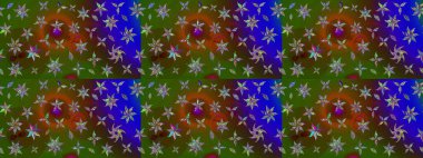 Çiçek arkaplanlı soyut zarafet eskiz deseni. Raster Güzel kumaş deseni.