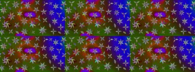 Raster illüstrasyonu. Güzel kumaş deseni. Küçük çiçekteki sevimli çiçek deseni. Güzel karalamalı çiçek deseni çiz..