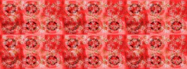 Renkli elementlerle Raster ilginç desen