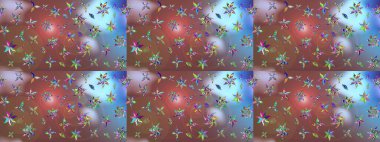 Simple cute pattern in small-scale flowers. Raster illustration. Floral sketch background for textile or book covers, manufacturing, wallpapers, print, gift wrap and scrapbooking.