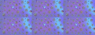 Güzel kumaş deseni. Raster suluboya deseni, narin çiçekler, menekşe çiçekleri, tebrik kartı şablonu..