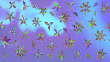 Yumuşak, bahar çiçekli arka plan. Mor renkli çiçekler. Raster çiçek desenli ve çiçekli..