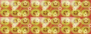 Güzel bir kış süsü. Raster illüstrasyonu. Kar taneleri koleksiyonu. Raster bej, turuncu ve sarı kar tanelerinden izole edilmiş..